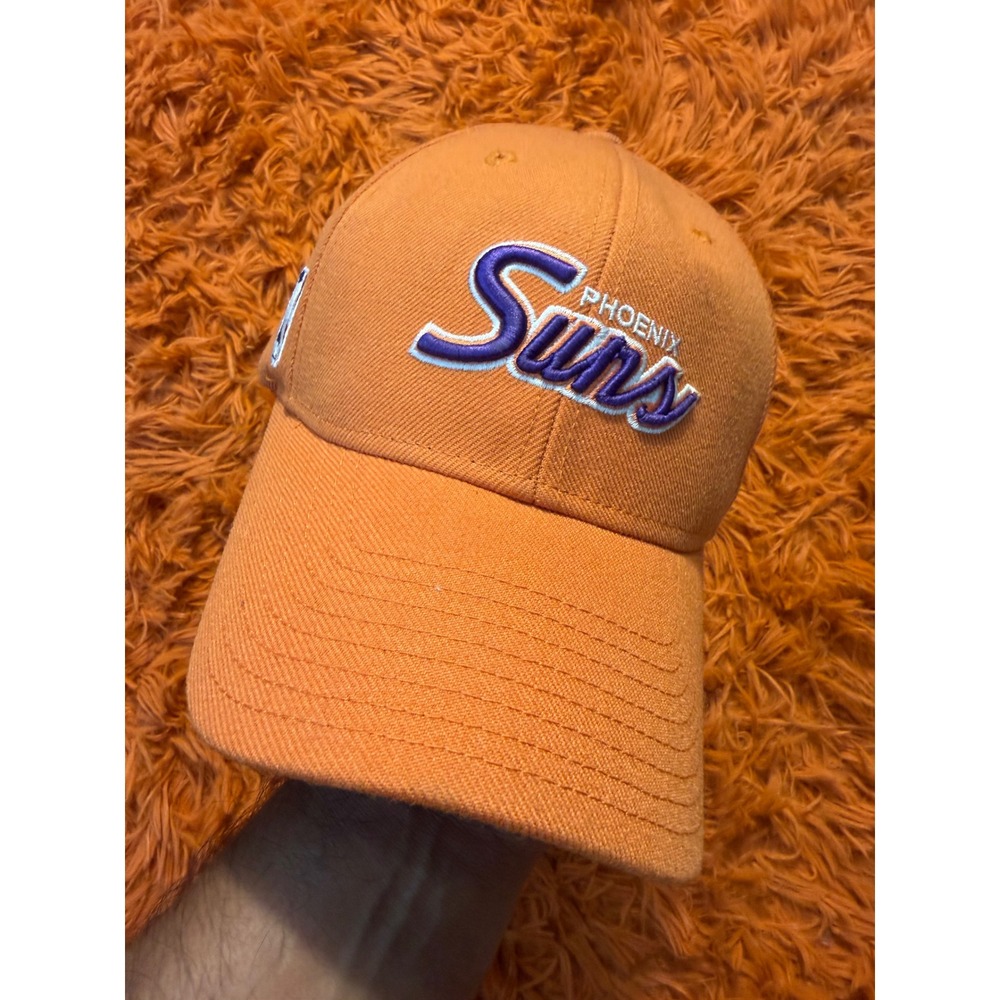 Adidas Phoenix Suns NBA Adjustable Strapback Hat Orange Basketball Cap Mens